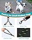 PetBonus Hundeleine Doppelleine für 2 Hunde, Keine Verwicklung Robuste Nylon hundeleine, Reflektierend Doppelte Leinen für kleine mittlere Hunde 0,8 cm