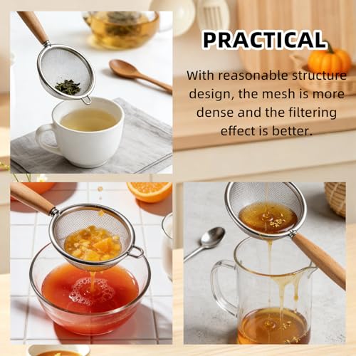 Kuars Gvni Stainless Steel Egg Whisk, Press-Type Rotating Whisk, Egg White Separator, Semi-Automatic Egg Beater, Fine Mesh Strainer, Egg Separator, 3-in-1 Kitchen Set for Baking and Cooking by Generic - Image 5