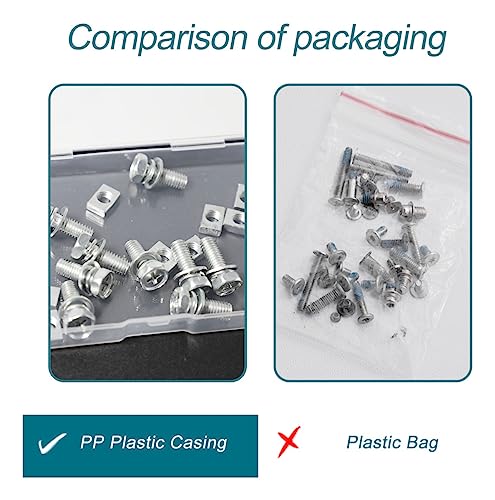 6 pcs bolts and nuts kit motorcycle battery bolts and nuts m6x16mm motorcycle battery screw and nut battery terminal bolts and nuts carbon steel