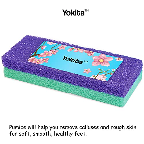 Yokita Salon Foot Pumice And Scrubber For Feet And Heels Callus And Dead Skins, Safely And Easily Eliminate Callus And Rough Heels (Pack Of 3) (Pack Of 2) #TOP1