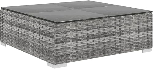 Miniatura 7 de 5 Piece Patio Lounge Set with Cushions Poly Rattan Gray, Sectional Furniture,Outdoor Patio Furniture Set, Garden Sofa Sectional Furniture Set for