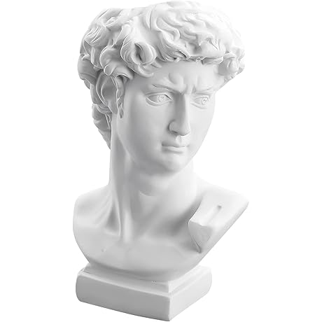[Greek Statue] David Statue Vase - 6 Inch Greek Bust Head Aesthetic Planter