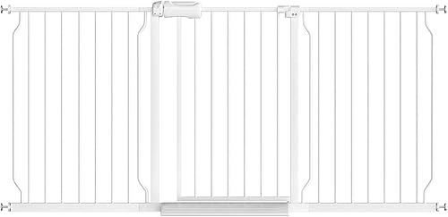 Miniatura 20 de Fairy Baby Puertas extra anchas para bebés de 71.7 a 76.3 pulgadas, puertas de seguridad infantil con cierre automático para escaleras, barandillas,