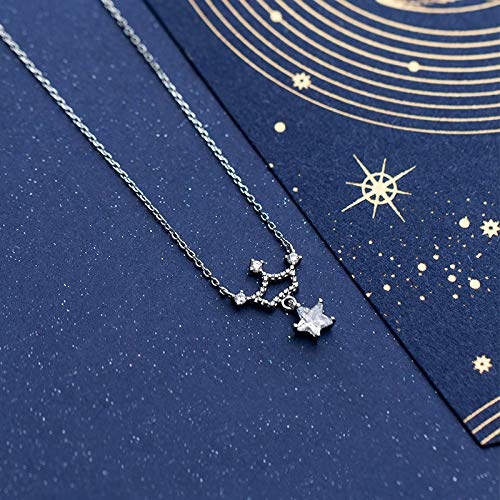 Collier de pendentif argent 925 couronne de style ras de cou pour femme