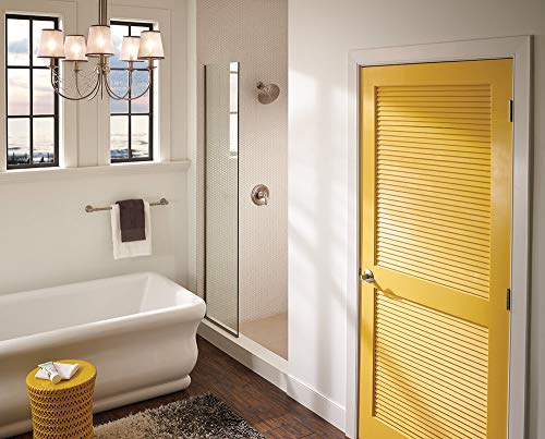 Image of SCHLAGE Accent Bed /Bath Privacy Door Handle with Lock, Aged Bronze | Interior bedroom or bathroom door lever with push button lock, Reversible, Easy install, Certified durability, Universal fit