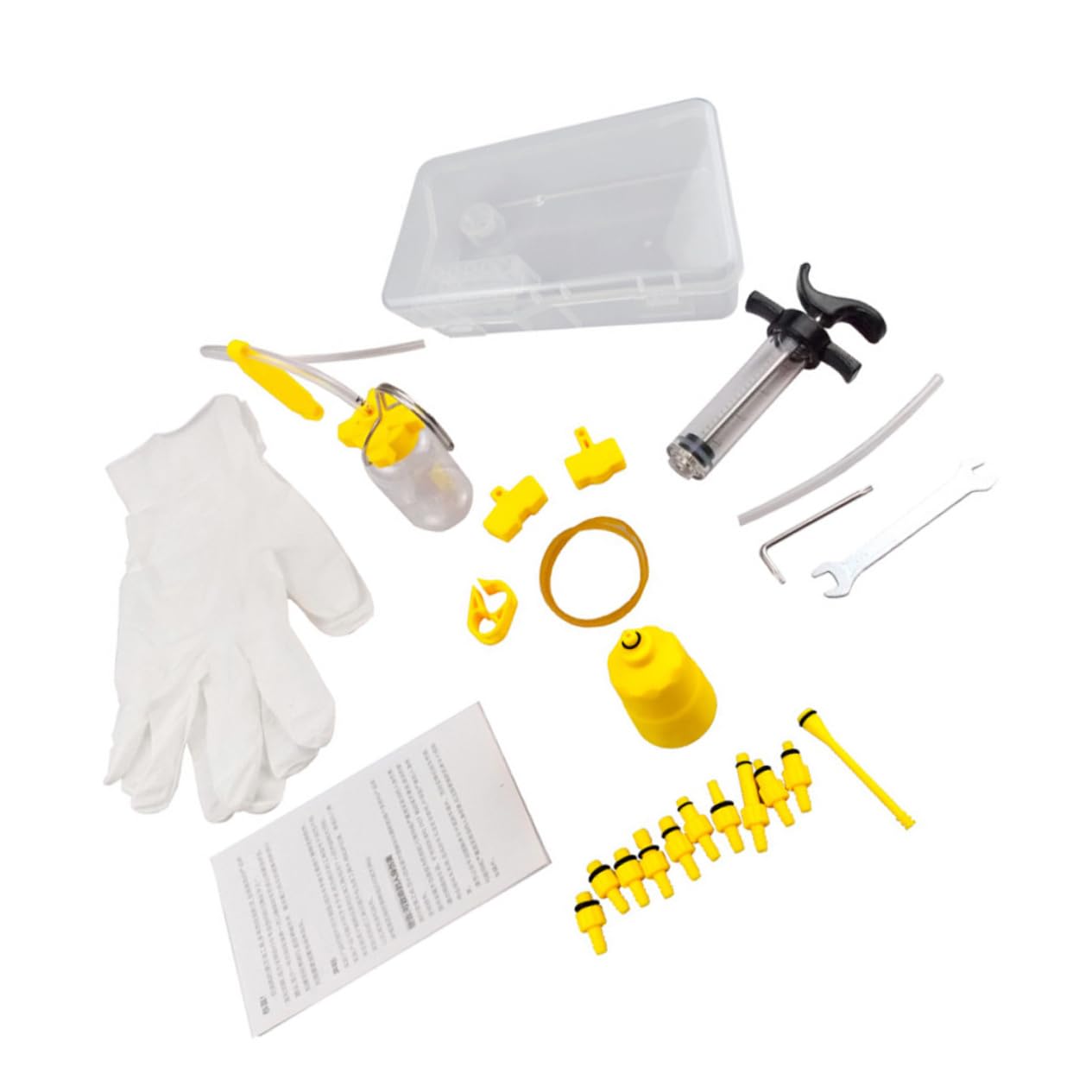 Kit de Purga de Frenos de Bicicleta Herramienta de Llenado de Frenos Y Portátil Compatible con Frenos de Disco 1 Juego