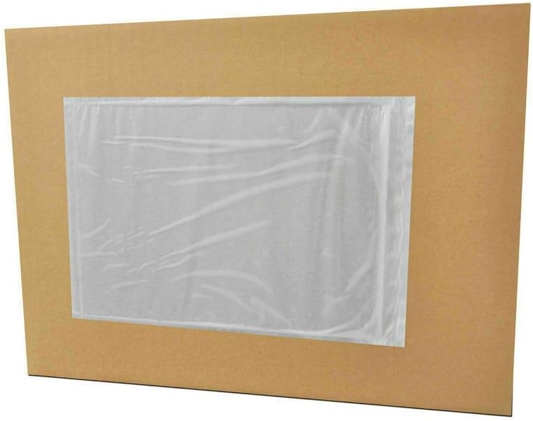 PSBM 2,000 PCS 4.5 x 5.5 Inch Clear Self-Adhesive Packing List Envelopes, Plastic Shipping/Mailing Pouch Enclosed Bags for Packing Slips Invoice Label