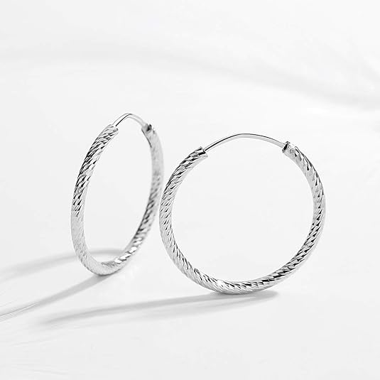 E Orecchini a Cerchio in Argento Sterling 925 con Zirconia Cubica Arcobaleno, Placcati oro 18 carati, per Donne e Ragazze, Diametro 15 mm