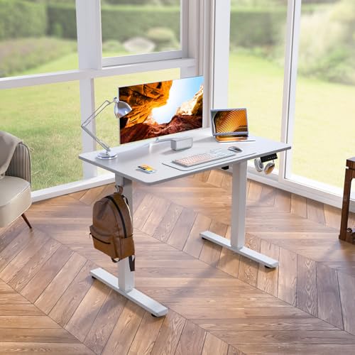 Image of Kingant Standing Desk, 40x24 Inch Electric Height Adjustable Computer Desk