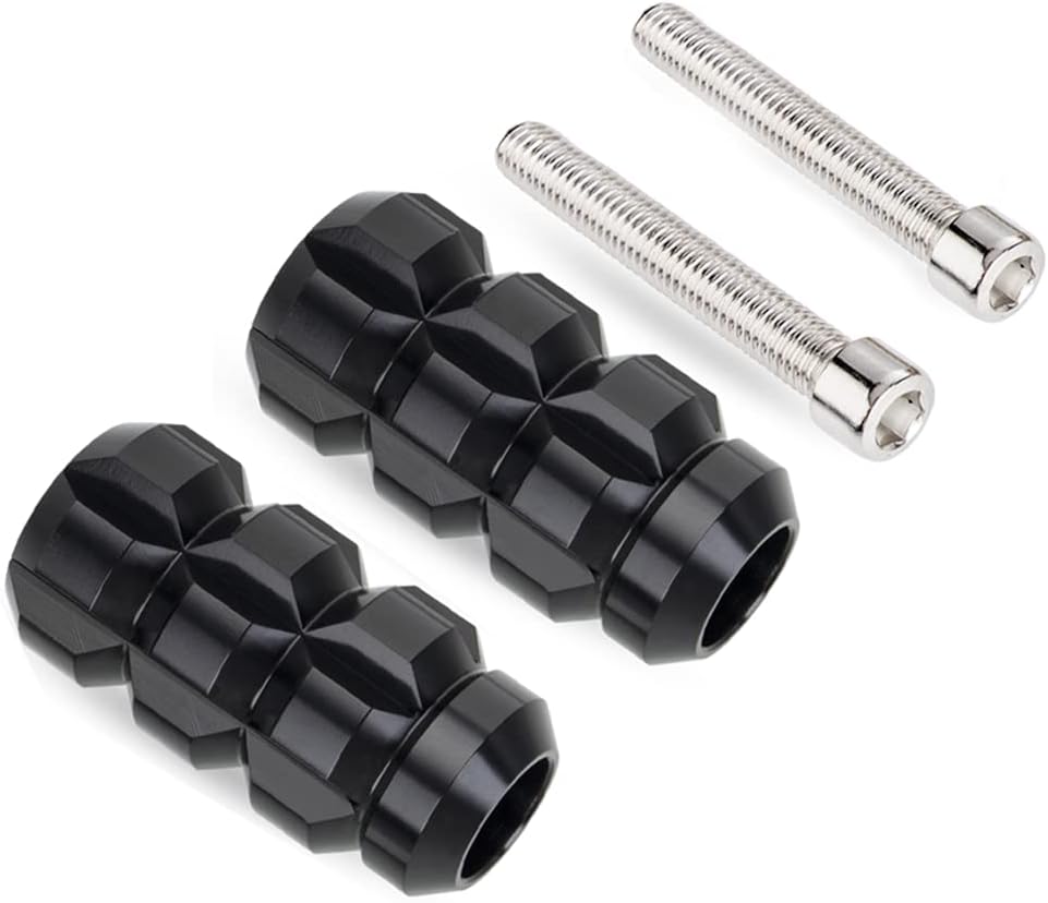 KICRY Motorcycle Shifter Peg with Raised Knobs Black Lever Foot Shift Pegs Compatible with Harley Davidson Street Glide Road King Softail Sportster Dyna Sportster Touring Dyna(BK-2PCS)