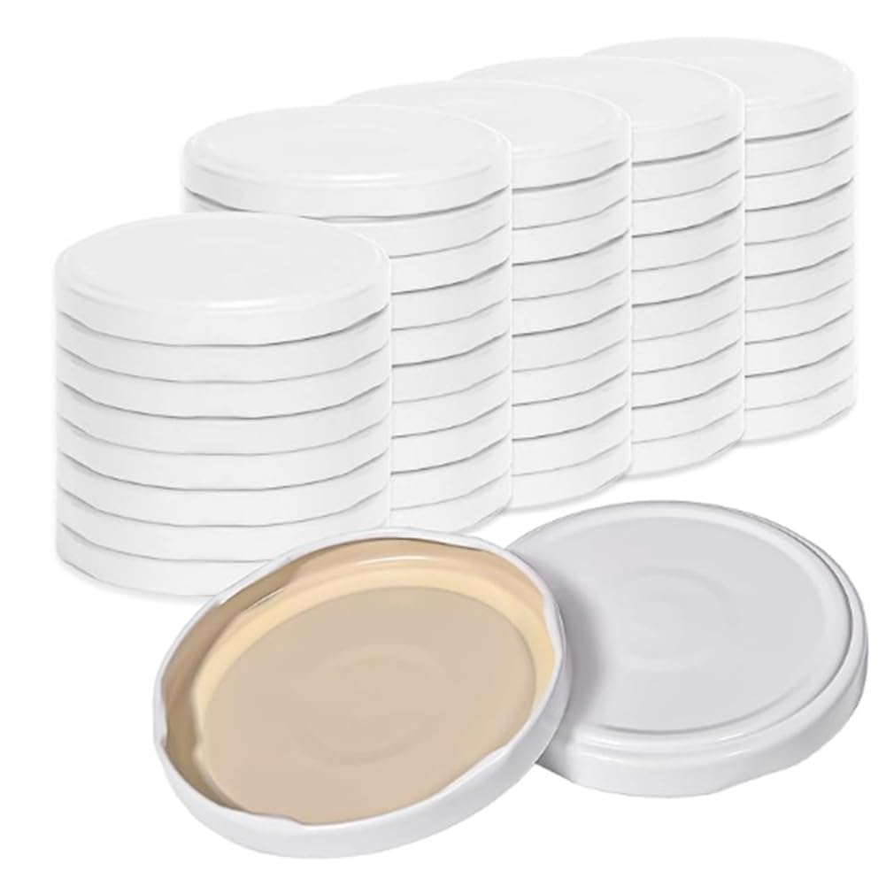 CTRLZS Twist Off Lids(50 X) to 82- Replacement Lids for Preserving Jars, for Jam, for Supplies