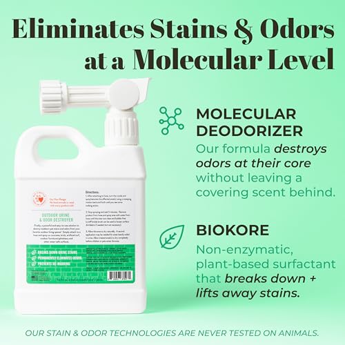 SKOUT'S HONOR Concreto e relva destruidor de urina e odores para animais de estimação – Força profi