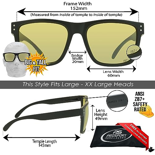 Image of proSPORT Aviator Big & Tall Sunglass Mens Oversize Extra Large & Wide Fit Polarized Available