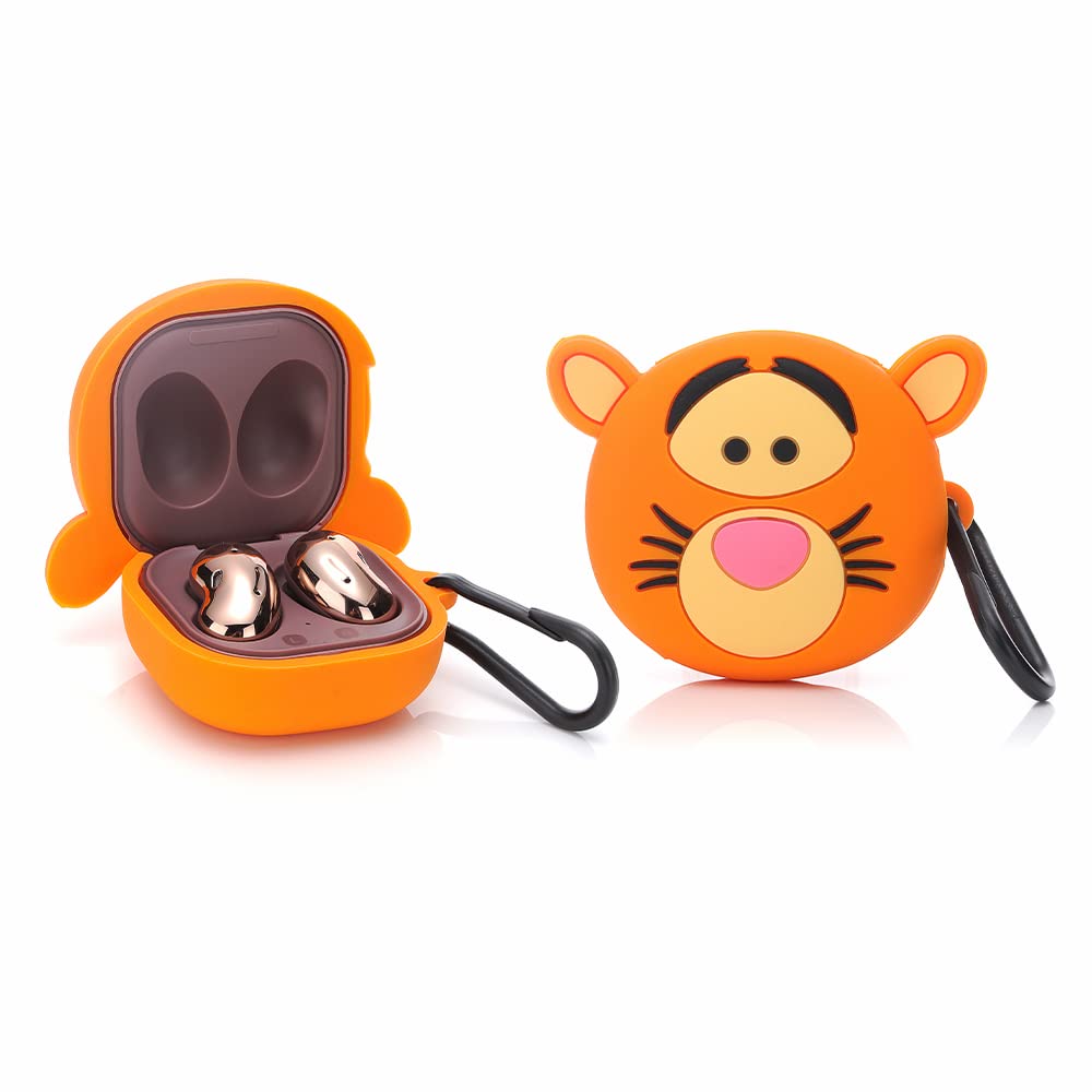 Funda para Samsung Galaxy Buds2 Pro (2022), Galaxy Buds 2 (2021), Galaxy Buds Pro (2021), Galaxy Buds Live (2020), XMBYGY Funda de Silicona con Llavero para Auriculares Galaxy Buds (Monster) — view 38
