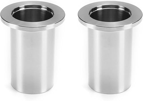 Bettomshin 2 abrazaderas de soldadura larga KF16 de 1.969 in1.97 pulgadas, acero inoxidable 304, conector de montaje sanitario OD x ID 1.102 in x