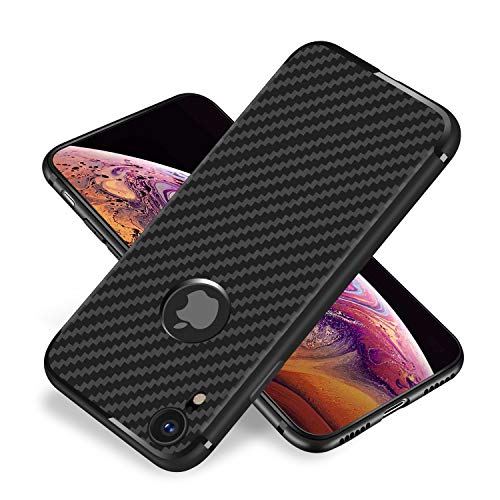 Yonader iPhone XR Case, [Carbon Fiber][Frosted and Anti-Slip] Perfect Slim Fit Ultra Thin