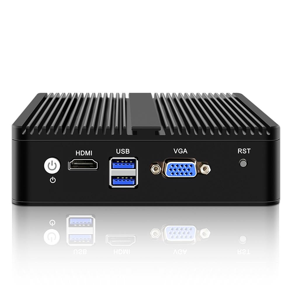 Micro-Firewall-Gerät, 2,5 G, lüfterlos, j5005 4xi226-V RJ45 Desktop | Firewall-Gerät AES-NI ESXi geeignet für pfSense Mini-PC, VGA, HDMI
