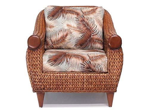 kingrattan.com Rattan and Hyacinth Living Room Furniture Lounge Club Chair (#1562-MS)