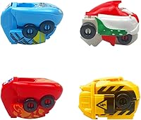 Vista 3 de Pinkiwine Paquete de 4 huevos de Pascua con juguetes en el interior para niños, niñas, niños, regalos de Pascua, rellenos de cesta de Pascua