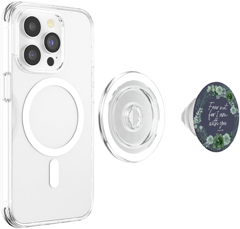 Isaiah Blue Bible Verse For Women Christian Quote Designs PopSockets MagSafe PopGrip for iPhone