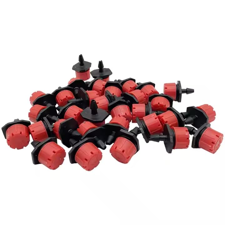 10000pcs 360 Degree Adjustable Irrigation Drippers Sprinklers, 1/4 Inch Emitters Drip for Watering System