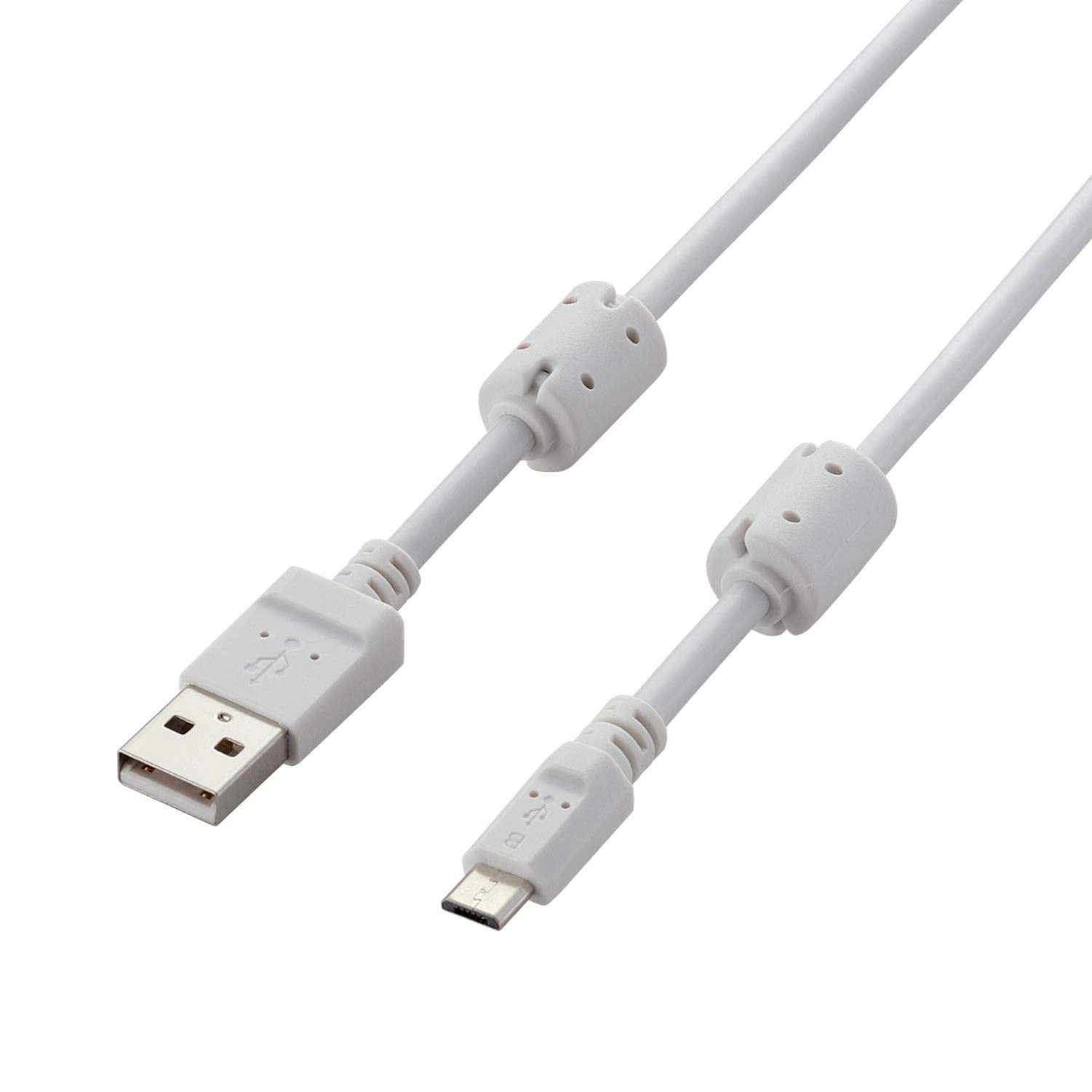 Amazon.co.jp: エレコム Micro-USB(A-microB)ケーブル 2A出力対応 0.8m