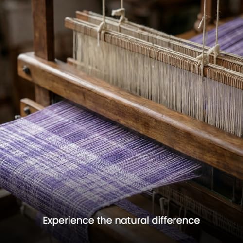 Image of Cotton Fabric Material for Men and women (3.5 Meter, Purple), Solid