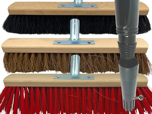MAAJ SAALBESEN STRASSENBESEN Profi 40-100cm mit 5 verschiedenen Bestückungen nach Wahl WIE ZU Omas Zeiten - Made IN Germany (Arenga 40cm)