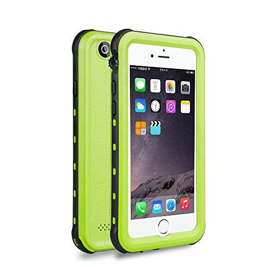 Zimu Joy iPhone 6 / 6s Waterproof Case, Underwater Full Sealed Cover Snowproof Shockproof Dirtproof IP68 Certified Waterproof Case for iPhone 6/6s 4.7 inch (Green)