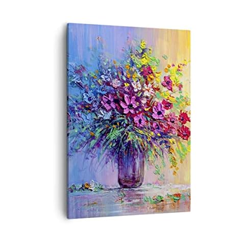 Tableau ARTTOR Fleurs Vase 50x70cm Cover