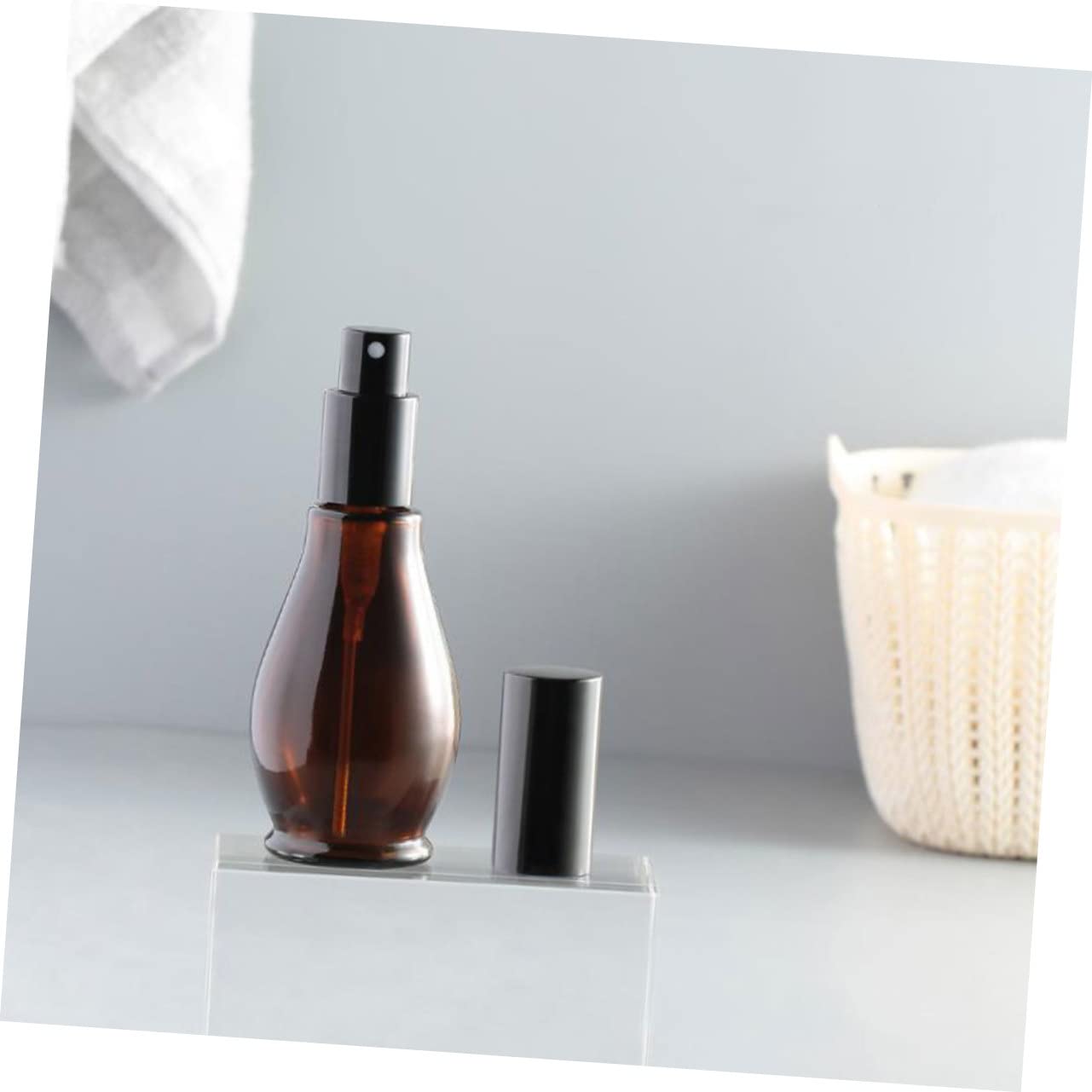 FRCOLOR Bottiglia Spray Vetro Ricaricabile Anti-luce Nebulizzatore Finissimo 3 Pezzi per Essenze Oli Aromaterapia da Viaggio