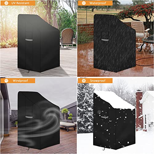 Dokon VW-0-019 Heavy Duty Stackable Patio Chair Covers Waterproof Outdoor Chair Cover Anti-Uv Patio Furniture Covers thumb #6