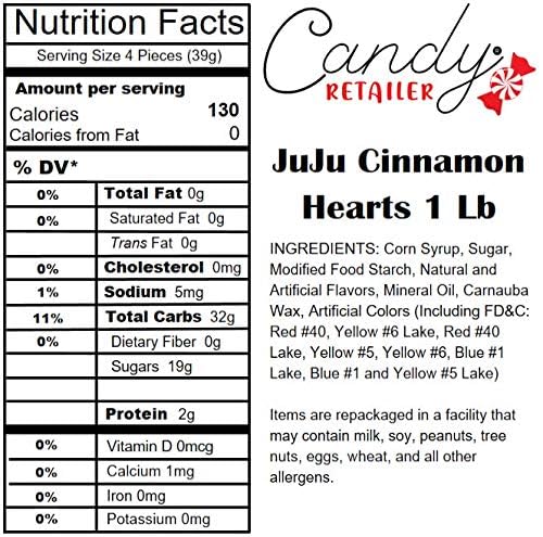 Dulces JuJu Corazones de Canela 1 Libra miniatura 2