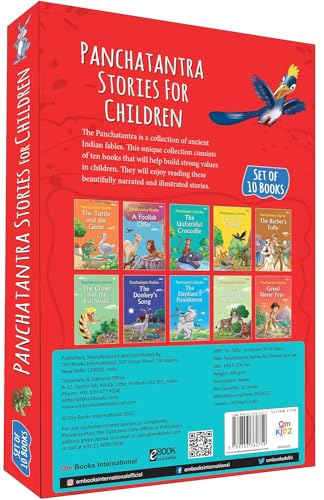 Image of Panchatantra Stories for Children: 10 Best Panchatantra Collection | Illustrated Animal Fables | Easy-to-Read Timeless Moral Tales | Traditional Indian Stories | Wisdom & Fun | Classic Indian Wisdom for Kids