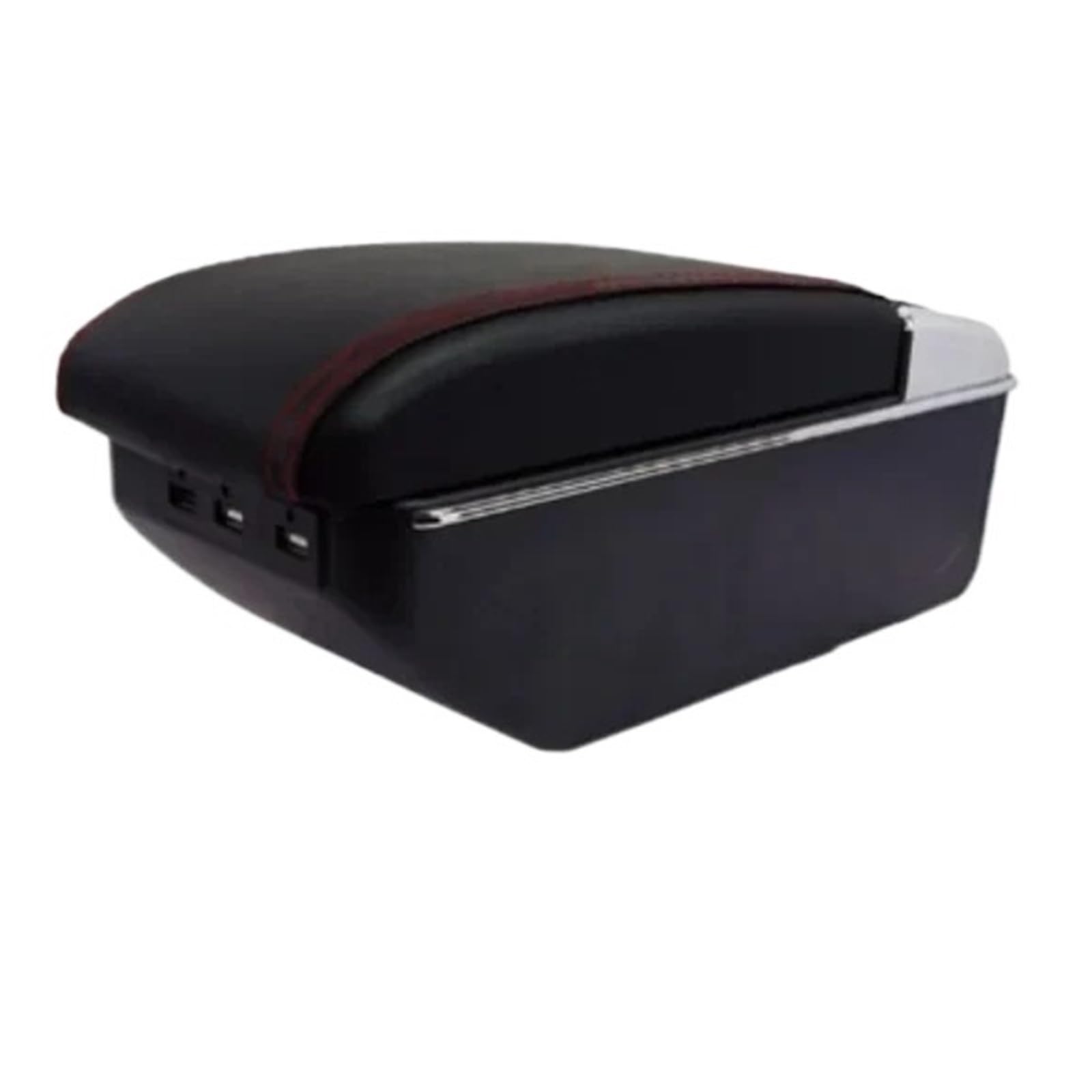 UMDJJU For VW For Bora For Golf 4 2012-2020 Armrest Box Modification Accessories Car Centre Console Armrest Box(C3 Black Red Line)
