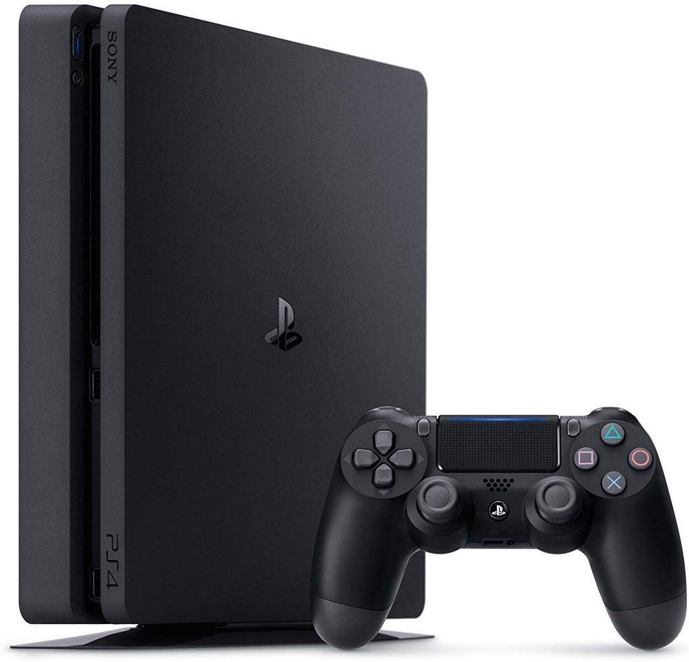 Playstation Sony, Pack PS4 Spider-Man, Console 4 Slim 1 To + 1 Manette Sans Fil DUALSHOCK 4 V2 + Jeu Marvel's Spider-Man Édition Standard, Châssis F, Couleur : Jet Black