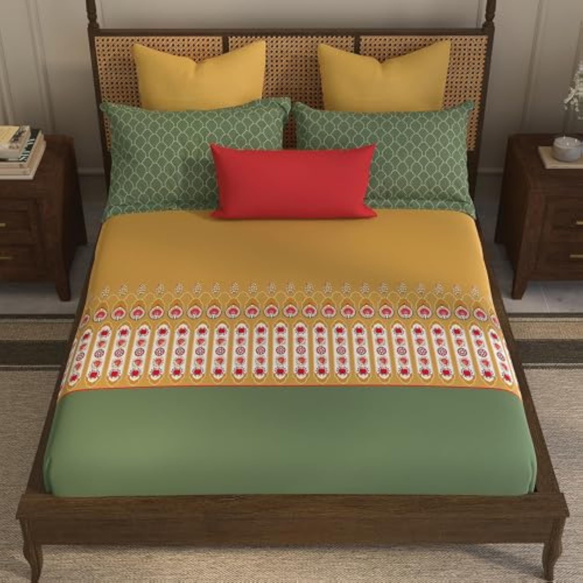 Home Essential Suzani 144TC Cotton Bed in a Bag Set
