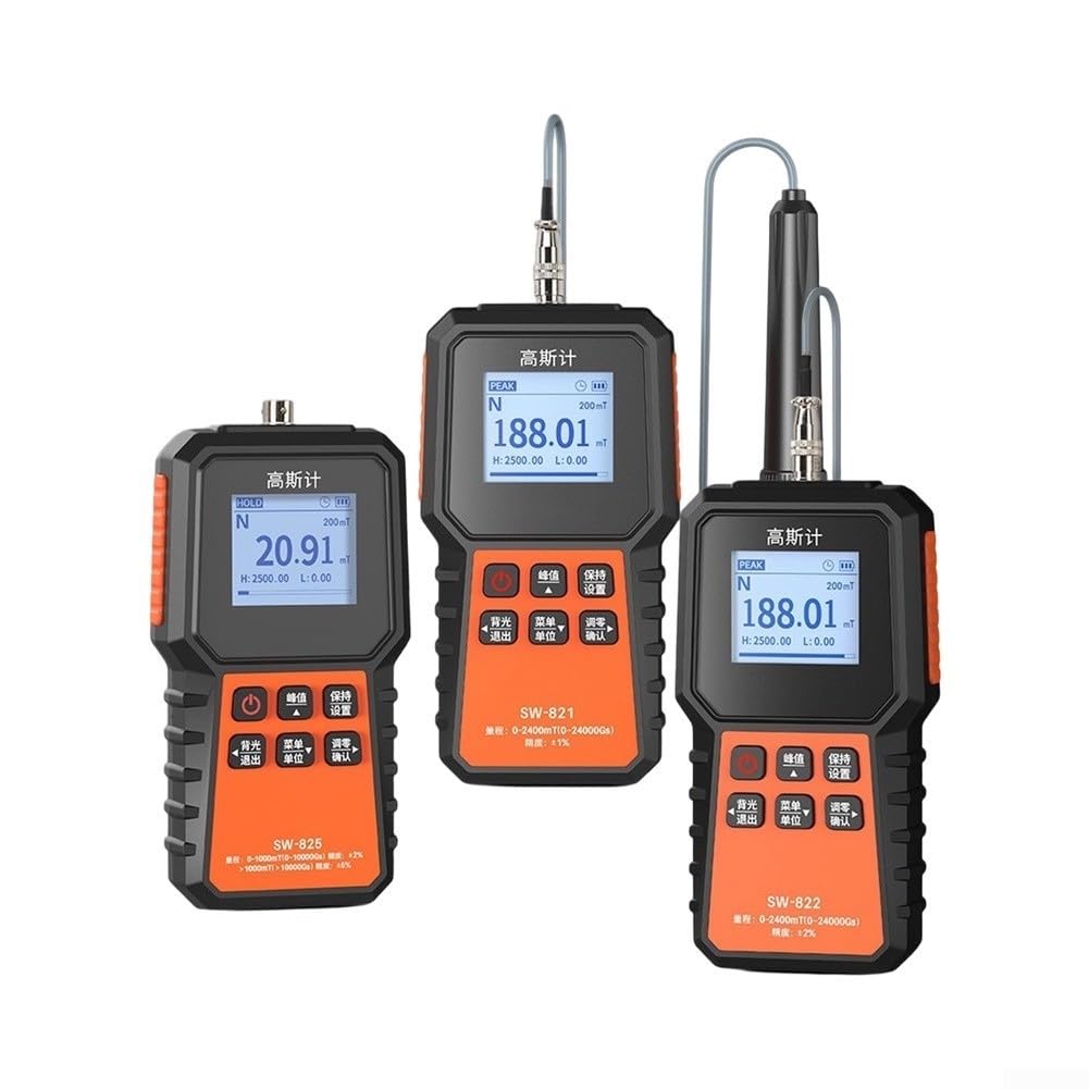 Medidor para gauss SW821 Magnético 2400mT para preciso Medidor(SW-821)