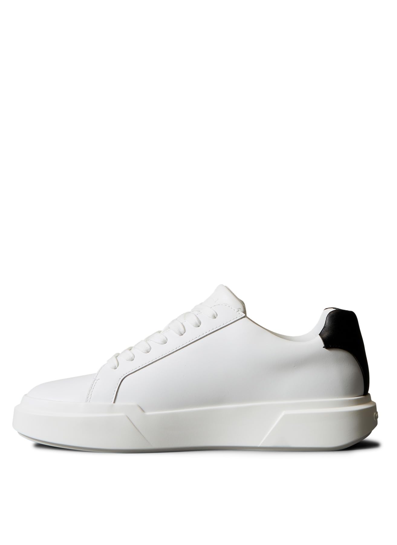 Calvin Klein Sneaker con Suela Cupsole Hombre Chunky Laceup de Piel, Blanco (Bright White/Black), 40