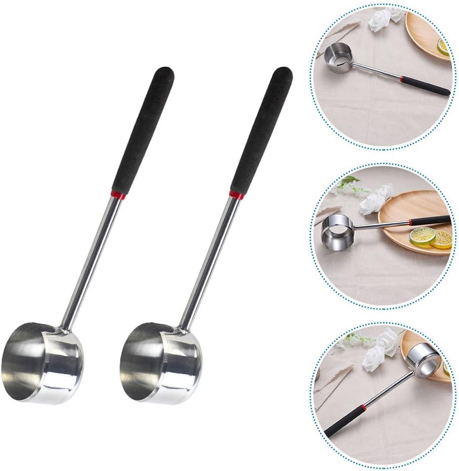 Zerodeko Coconut Opener Tool Set 2Pcs Stainless Steel Coconut Opening Hammer with Shock Absorbing Grip Lightweight Kitchen Gadget for Home and Catering Use