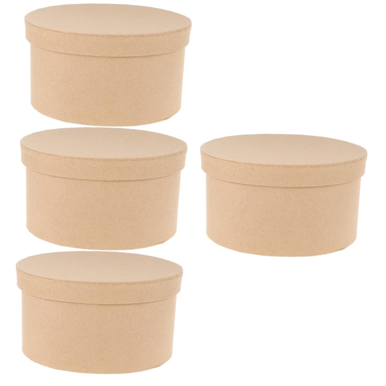 ULTECHNOVO 4pezzi Scatola Per Biscotti Multiuso Carta Kraft Confezione Da Perfetta Per Dolci e Regali Per Feste e Compleanni