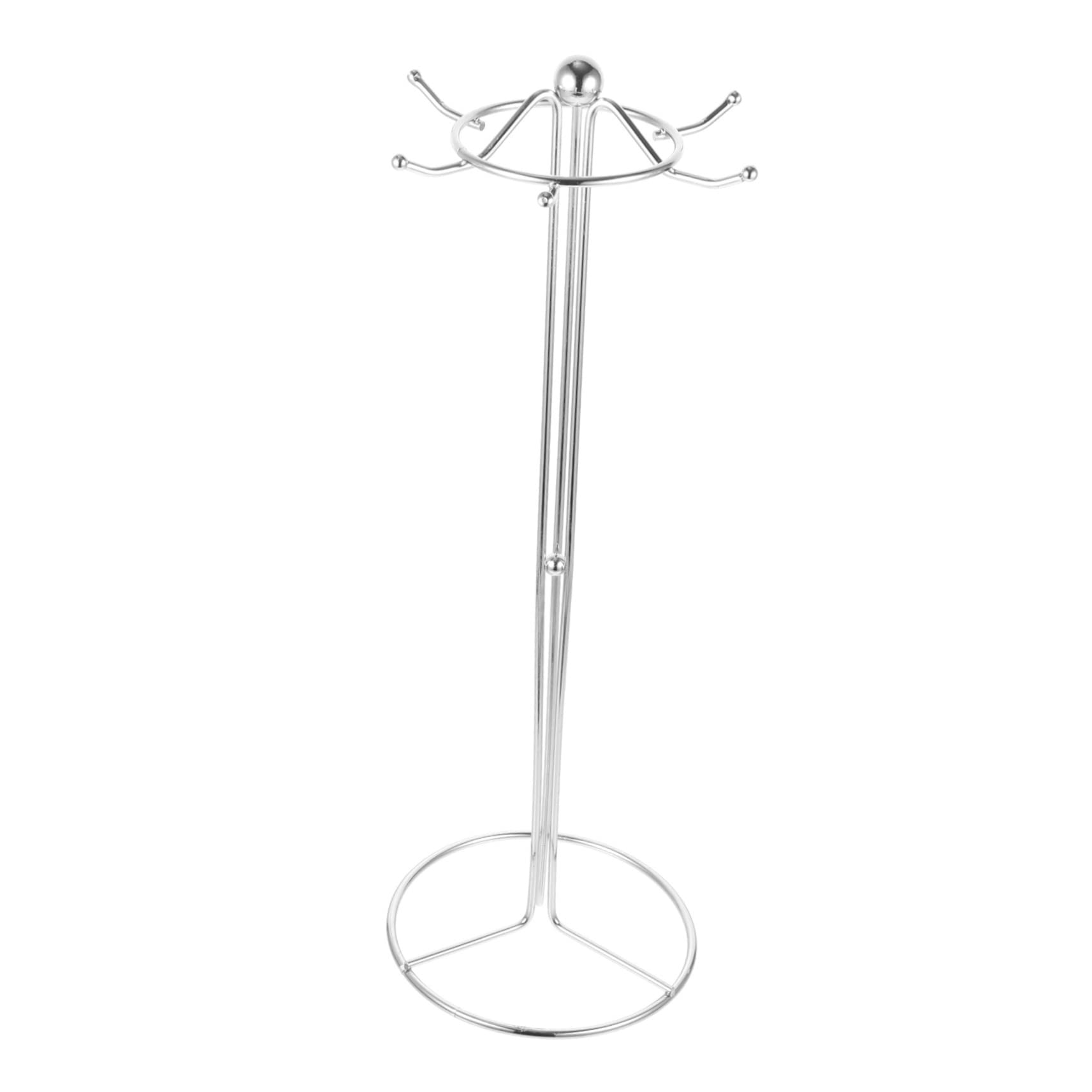 VINTORKY Versatile Kitchen Tabletop Spoon Holder Ladle Rack Soup Ladles Stand Chopstick Storage Holder Spoon Rest Rack Iron Cutlery Stand Kitchen Supply 6 Hooks