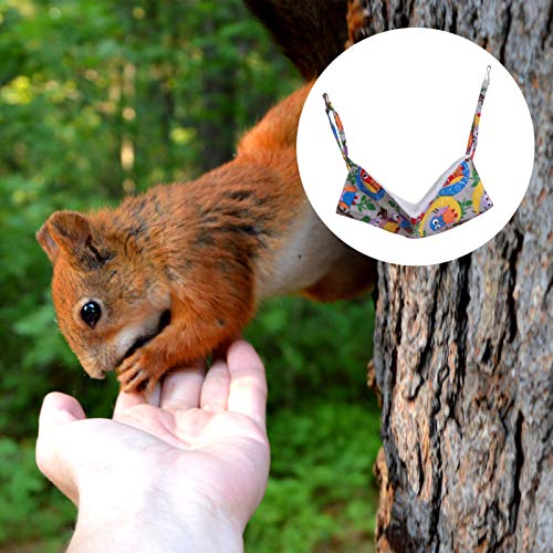 POPETPOP Quente Hamster Hammock Reversível de Pelúcia de Inverno Guiné Cama Suspensa Cama de Gato Co