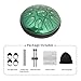 LeSage Rain Steel Tongue Drum for outside 6 inch 11 note Meditation Handpan Relaxation Sound Healing Instrument Yoga Gifts