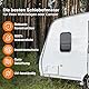 Farosun Wohnwagen Fenster 50x30 cm, E4, Schiebefenster für Wohnmobil und Caravan mit festem Insektenschutz, getöntem Sicherheitsglas, UV-beständig, Seitenfenster für Camper mit Aluminiumrahmen