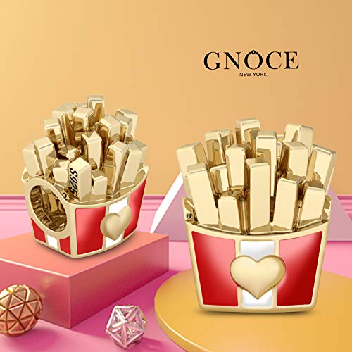 Image of GNOCE Food Themed Charm Beads Fit Charm Bracelet Necklace for Women