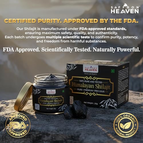 Image of Extra Power 100% Pure Himalayan Shilajit | Lab Tested Extra Power Shilajit | Natural Energy & Immunity Booster - FDA Complaince (20g) | Extra Power