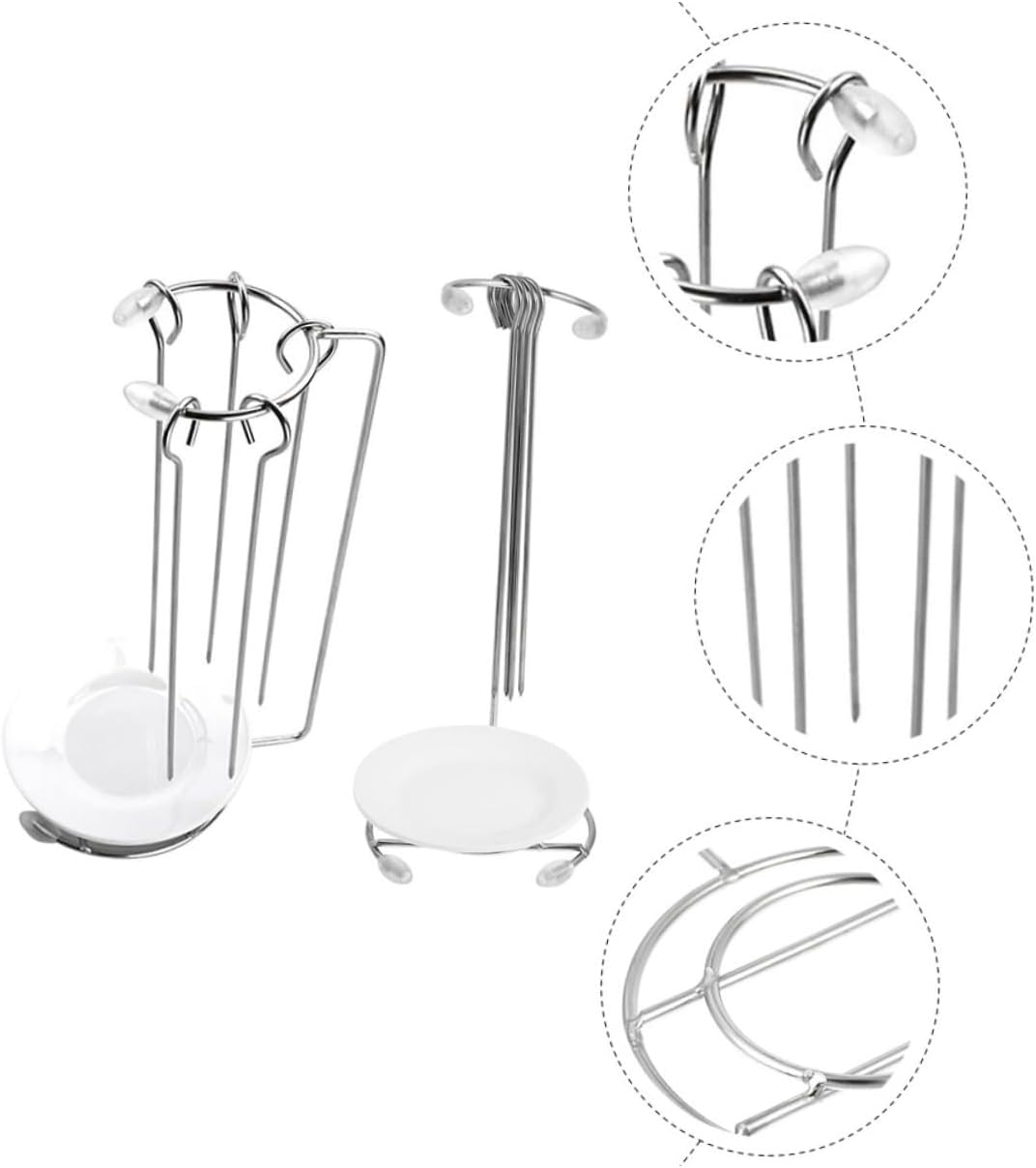 2 Sets Bbq Hanging Racks Stainless Steel Skewers Holder Kebab Stuck Stand Easy Clean Carry Quality Material