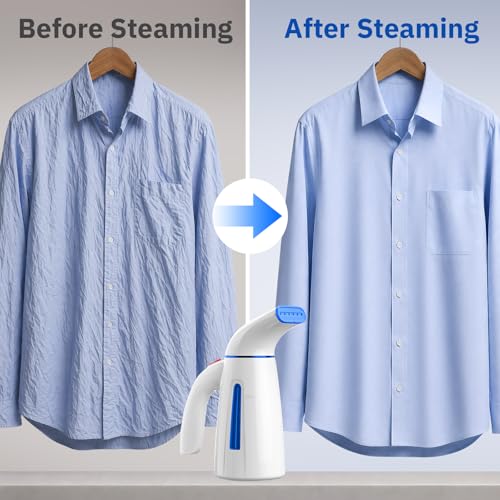 Image of OGHom Steamer for Clothes, Handheld Clothing Steamer for Garment, 240ml Big Capacity 700W Portable Travel Steam Iron (Only for 120V)