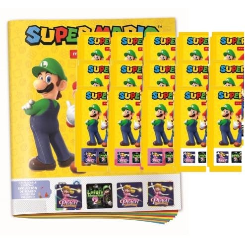 ALBUM + 15 sobres Colección de 2025 son cromos (de pegar) de la película Super